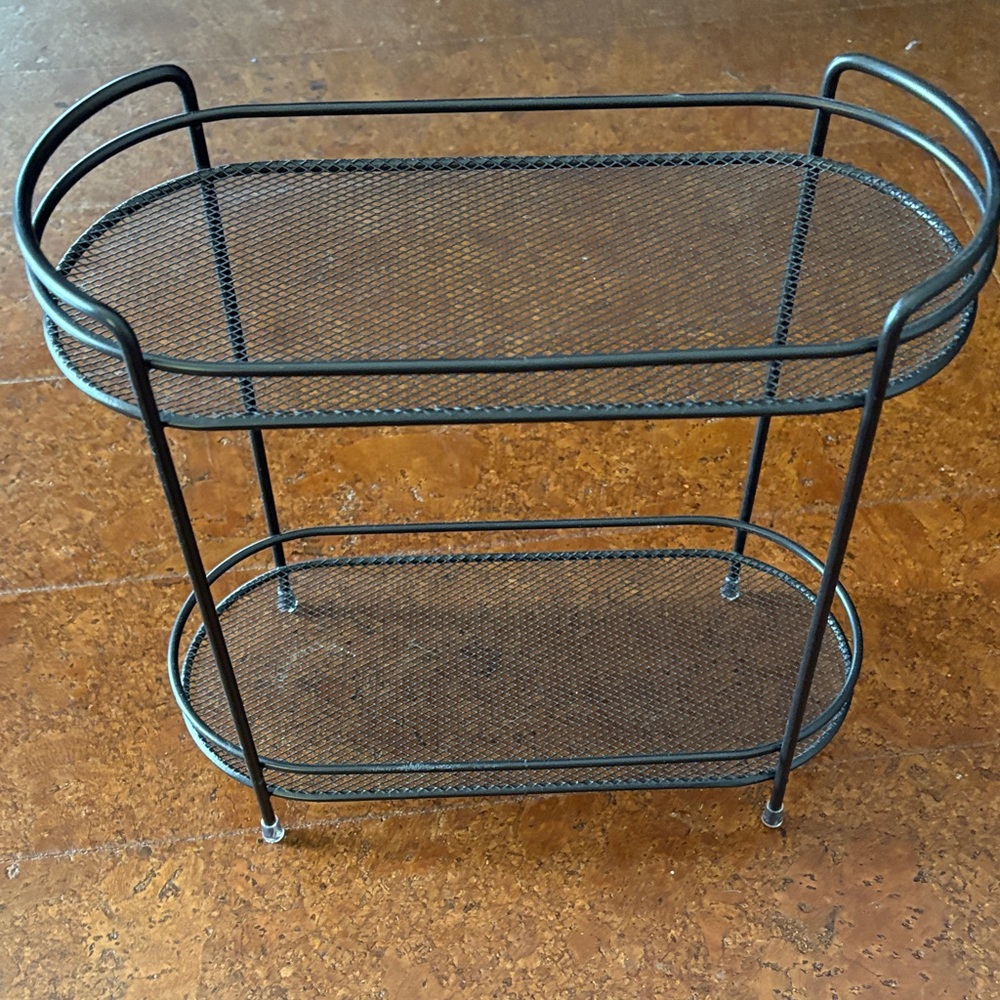 Black Metal Bathroom Shelf